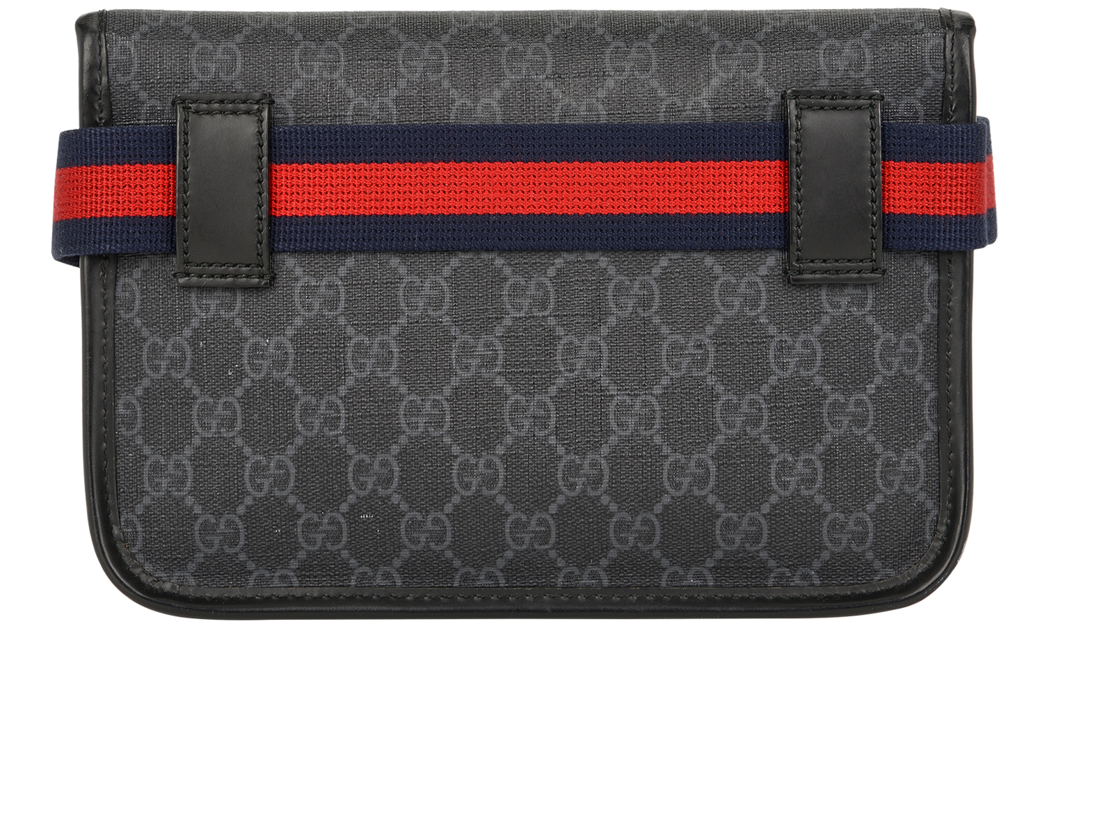 Small GG Belt Bag, &pound;375, Handbags, Black, Canvas, Back view